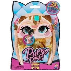 Purse Pets Treat Yo Self Catpuchino Interactive Pet Toy & Crossbody Bag with ...